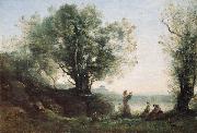 Jean-Baptiste-Camille Corot Orpheus Lamenting Eurydice oil